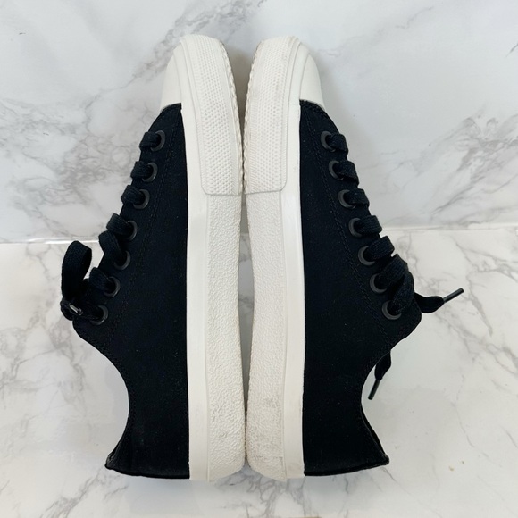 Burberry Black and White Cotton-Gabardine Sneakers - Picture 5 of 14